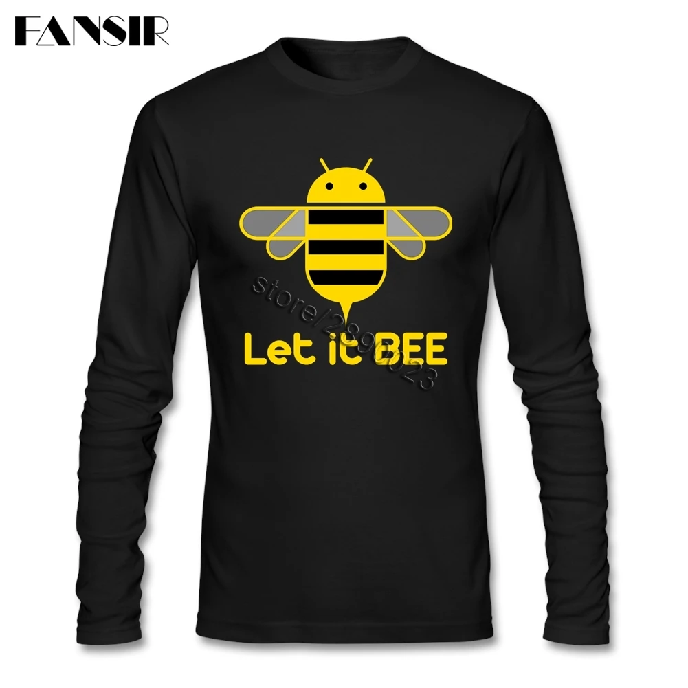 Для отдыха футболка с короткими рукавами мужчин мальчиков Let It Bee сохранить пчелы