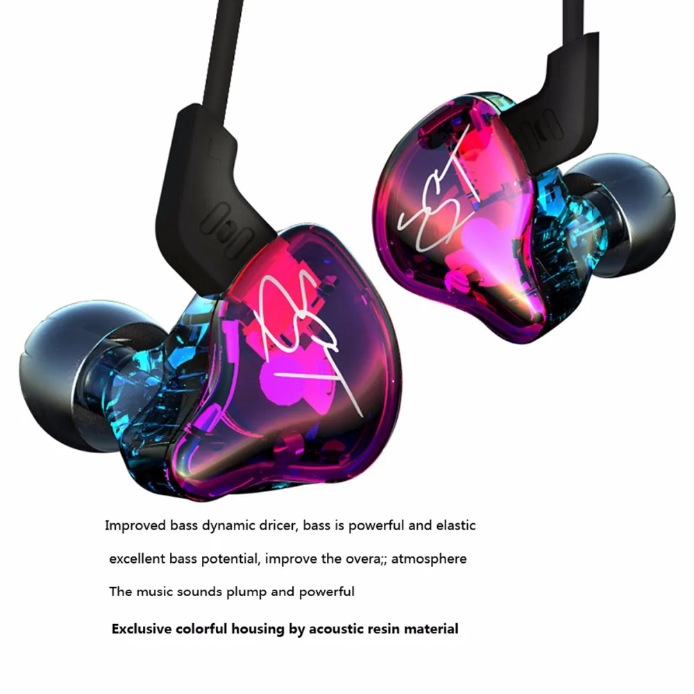 Новый KZ ZST двойной динамический наушник два блока драйвера DIY HIFI бас сабвуфер с