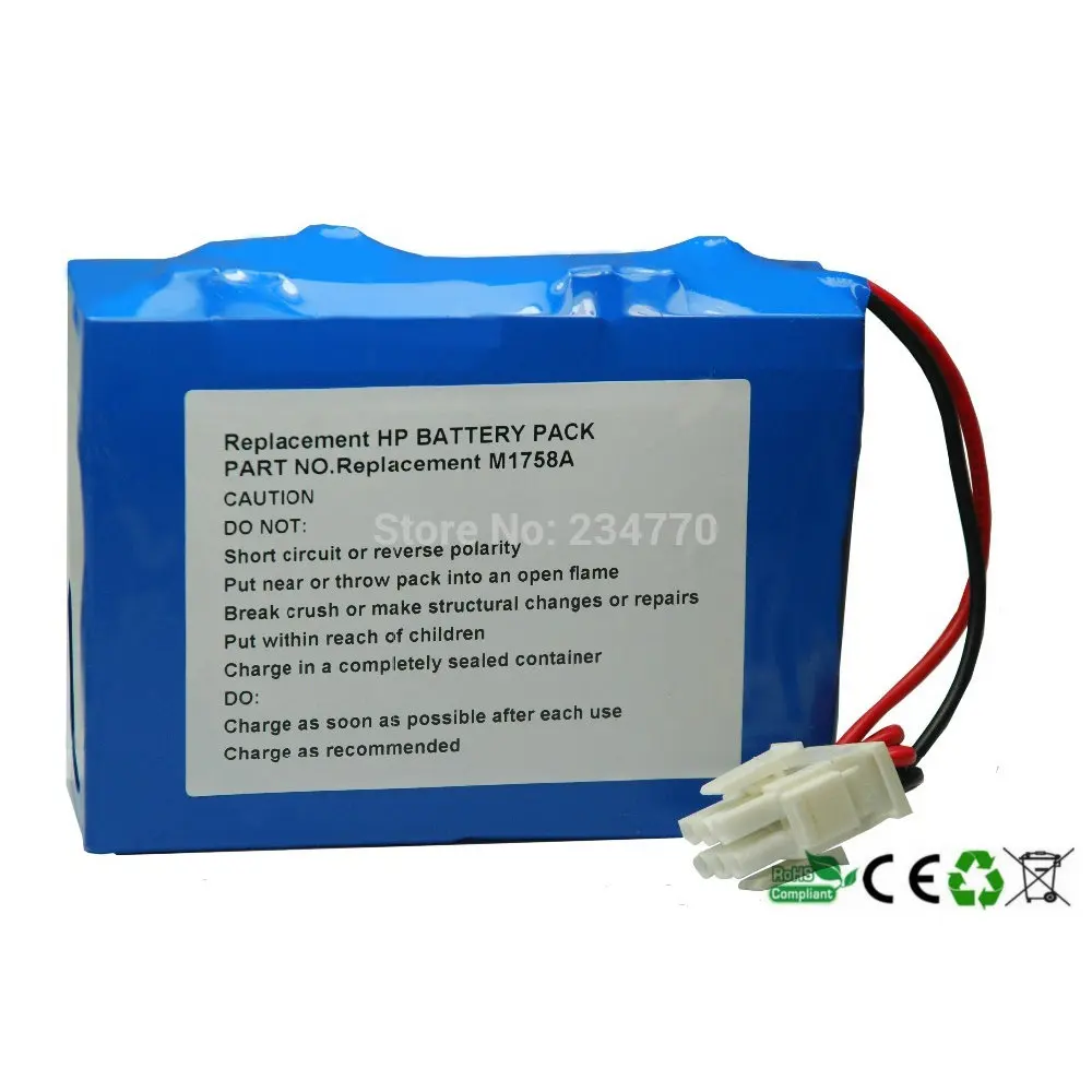 Замена для HP M1758A MLA1758 M1722A M1722B M1723A M1723B 1724A M1722A/B M1723A/B M1724XE дефибратор батареи hp hp | Цифровые аккумуляторы -1984919187