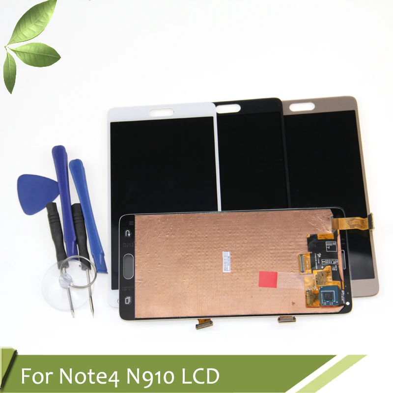 Для Samsung Galaxy Note 4 N910 N910C N910A N910F N910H Note4 ЖК экран сенсорный дигитайзер сборка Замена +