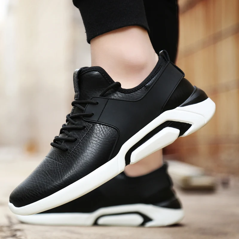 Хорошая размера плюс 28-67 Модная мужская повседневная обувь Новый стиль мягкие