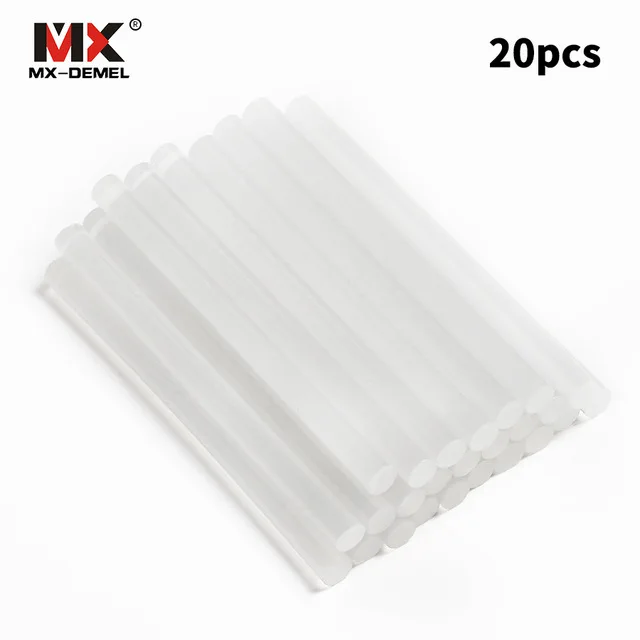 20 шт 7 мм x 100 термоплавкий пистолет клеевые палочки пластиковые для клеевого