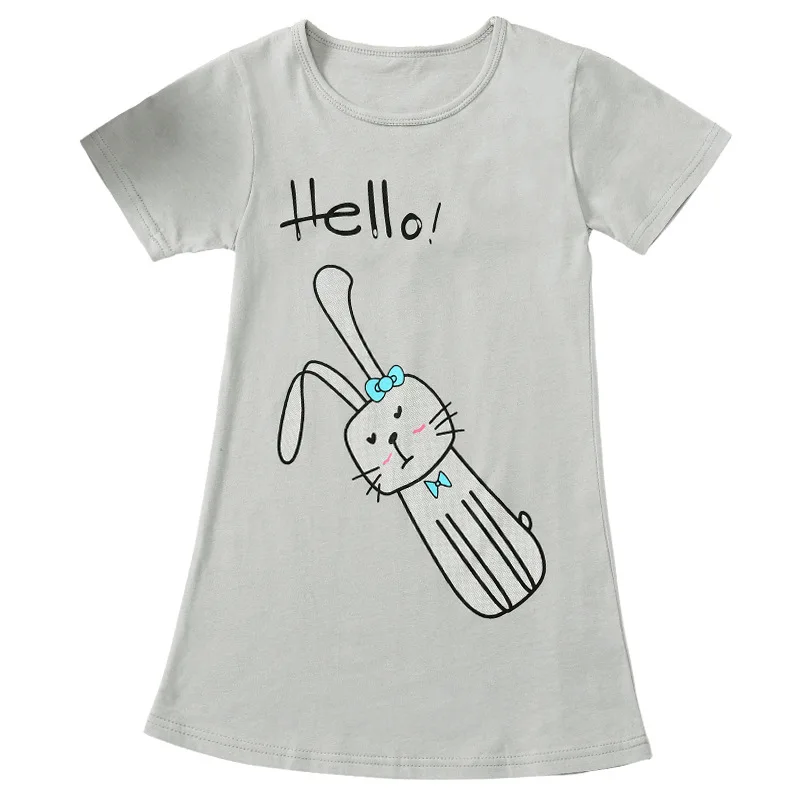 Женская летняя хлопковая ночная рубашка с коротким рукавом | Мать и ребенок