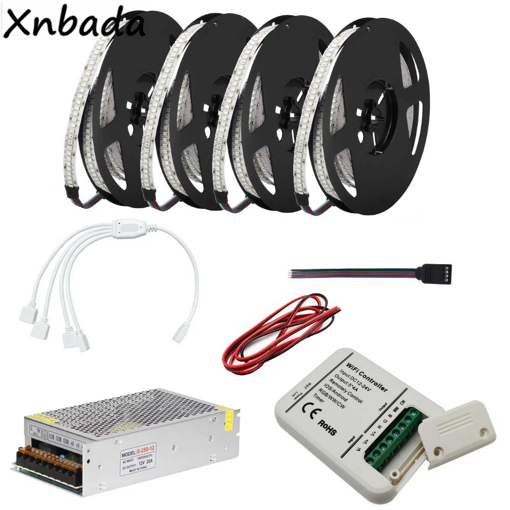 DC12V 2835SMD 234 светодиодов/m RGB Гибкая светодиодная лента с Magic Home WI FI светодиодный