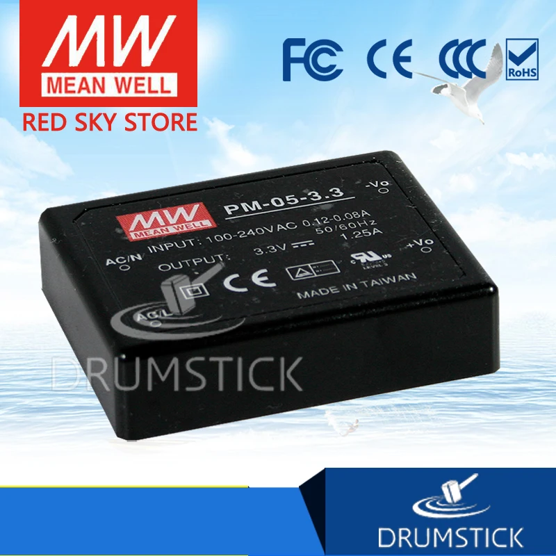MEAN WELL PM-05-24 24В 0.23A meanwell PM-05 5 52 Вт импульсный источник питания | Обустройство дома