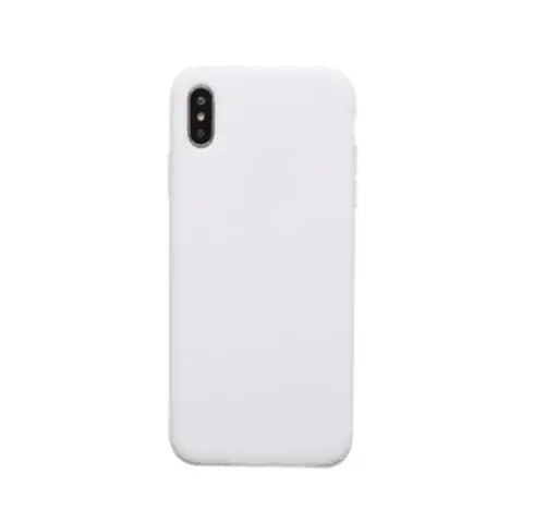 Белый Силиконовый чехол для iPhone 6 6S 7 8 Plus X XS Max XR 11 Pro Max Мягкий ТПУ Жидкий чехол для телефона для iPhone XS Max чехол Полная защита - Цвет: Белый