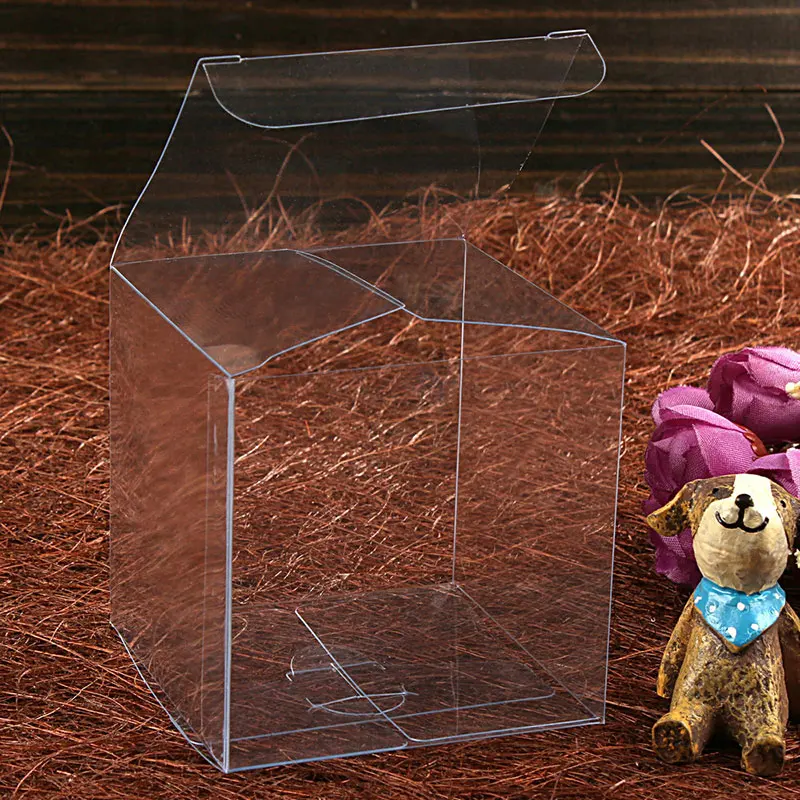 Прозрачные водонепроницаемые прозрачные коробки из ПВХ 50 шт. 7*7*7 см маленькая