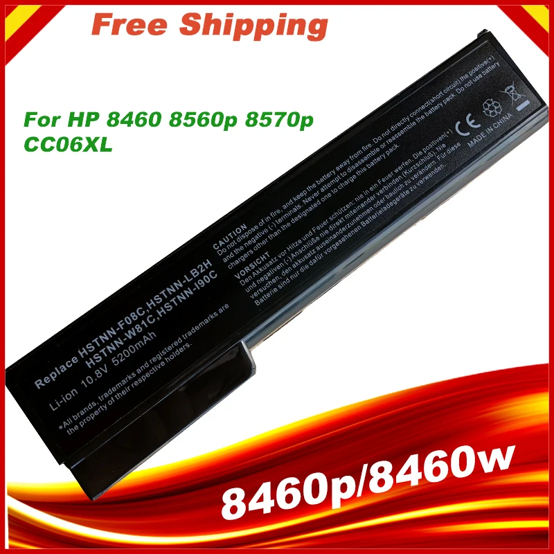 Аккумулятор для ноутбука HP 8460 8560p 8570p CC06XL 628369-421 628664-001 EliteBook 8460p 8460w 8470p 8470w |