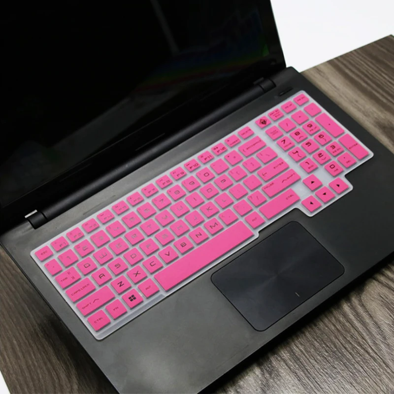 pink Kawaii силиконовый чехол для клавиатуры, высокая Невидимая защита, чехол для hp 15,6 дюймов, ноутбук - Цвет: pink