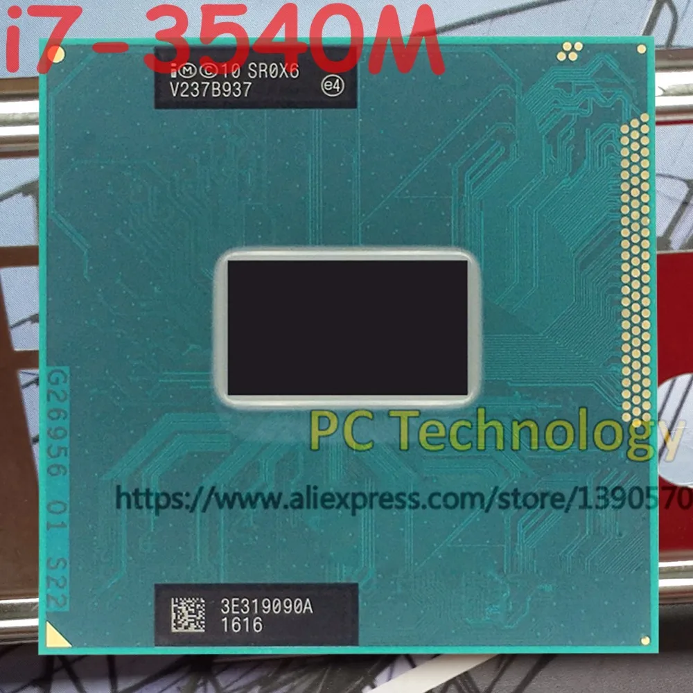 Оригинальный процессор Intel Core SR0X6 i7 3540M FCPGA988 3 00 ГГц 4 м двухъядерный бесплатная