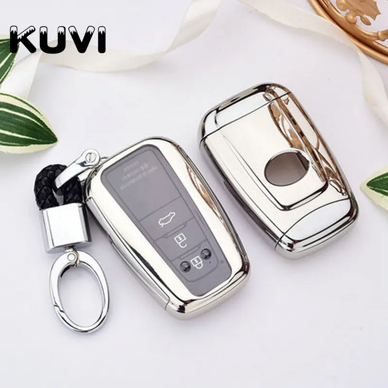 Чехол из ТПУ и поликарбоната для автомобильных ключей чехол с цепочкой Toyota Camry