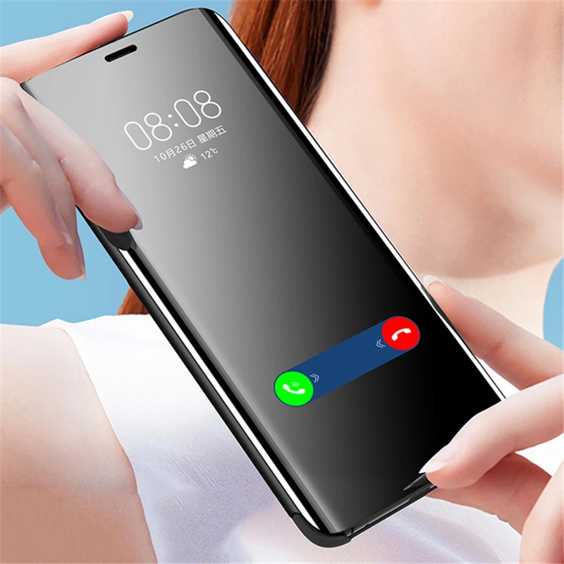 Умное приложение зеркальный прозрачный флип чехол для Huawei Nova 4 3 3e 3i 2i 2 Lite кожаный
