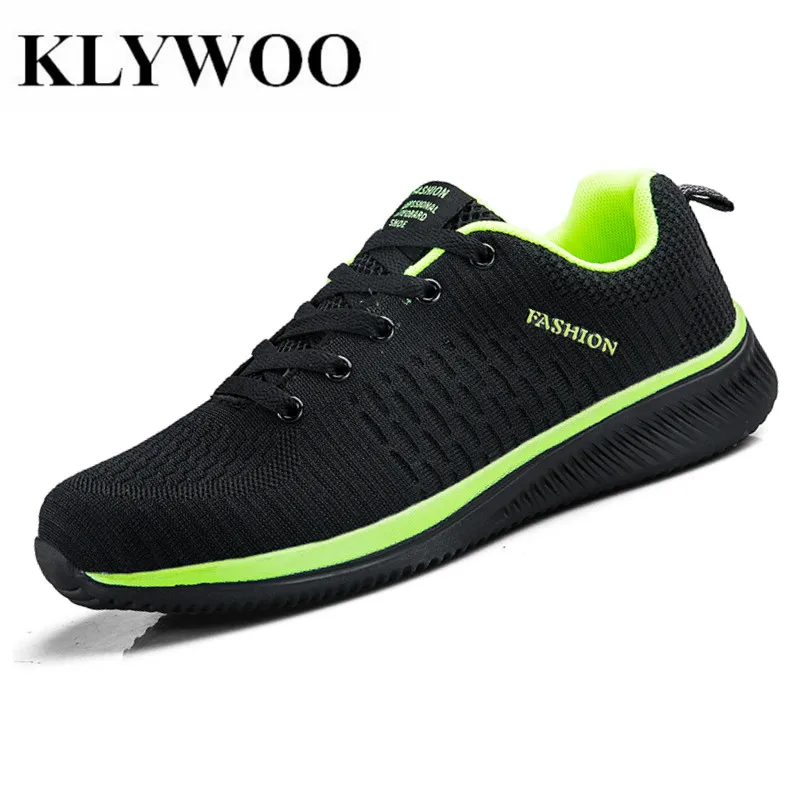 Мужские кроссовки KLYWOO Flyknit повседневные сетчатые со шнуровкой легкие дышащие