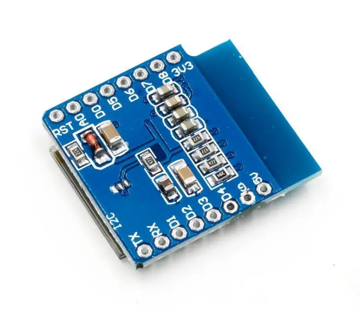OLED экран V2.0.0 для WeMos D1 mini 0 66 дюйма 64X48 IIC I2C с двумя кнопками|Интегральные схемы| |