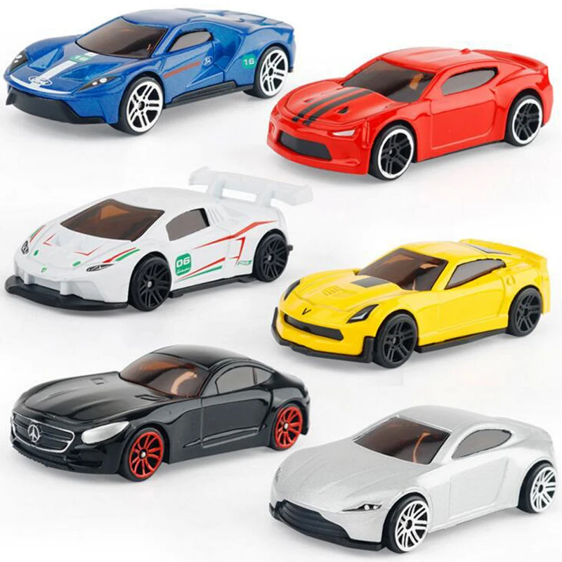 5 шт./партия детские игрушки скользящие автомобили модель 1: 64 сплав металл