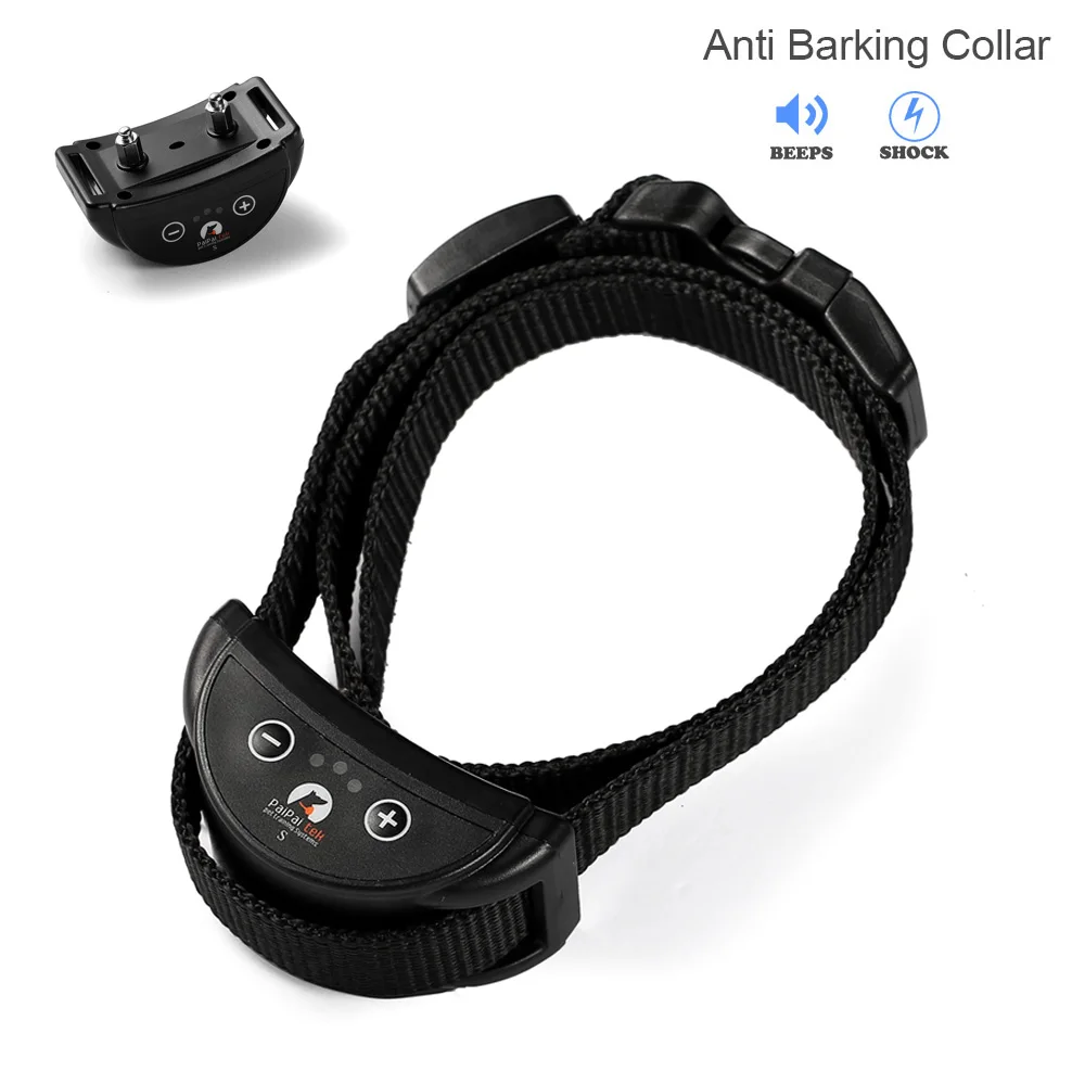 

Chargeable Anti Barking No Bark Training Collar With Beeps and Electric Shock Anti-Bark Trainer Collar For Small/Medium Dogs