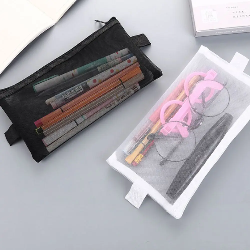 

Korean Transparent Grid Zipper Cosmetic Fashion Cosmetic Makeup Storage Package for Grils Cosmetic Bag Coin Bag