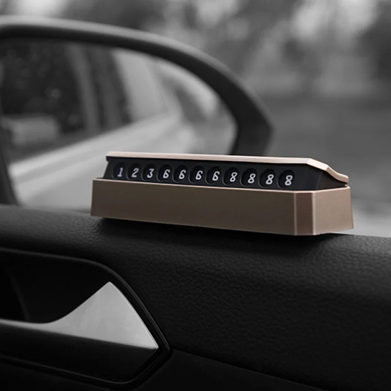360 градусов вращающаяся Двусторонняя Временная парковочная карта Автомобильная