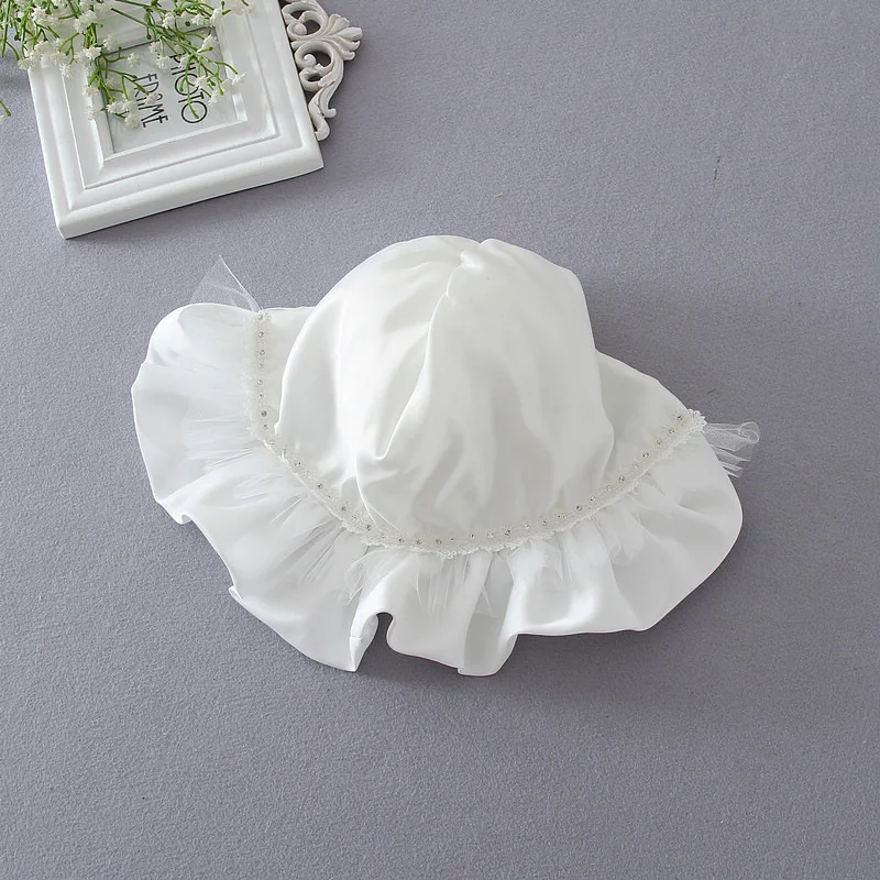 

2021 New Baby Girls Dresses Toddler Lace Tulle Princess Party Graduation Gown with Cape and Hat Kids Clothes