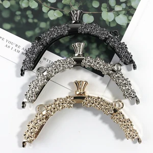 Женский металлический каркас для кошелька 13 см, металлическая застежка для изготовления сумок, фурнитура в форме флакона духов, пряжка для поцелуя, 3 шт.лот