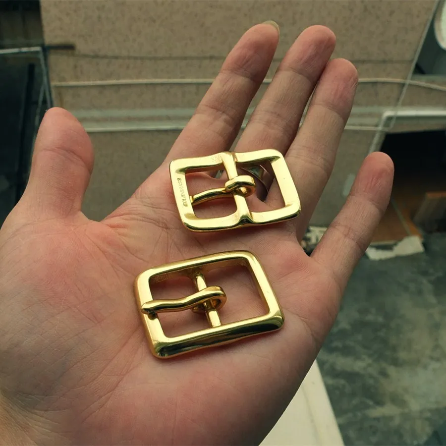 Сделай Сам искусственная кожа металлическая пряжка 20 мм BOR твердая латунь