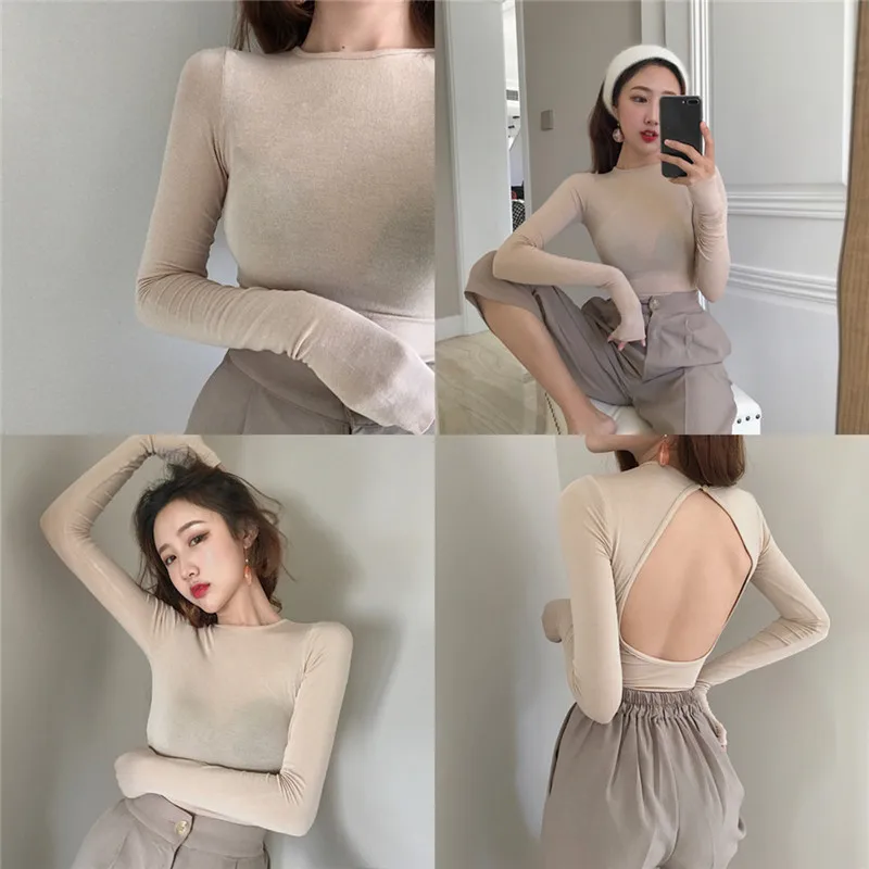 Женская футболка с круглым вырезом Vogue корейская мода короткий топ длинным
