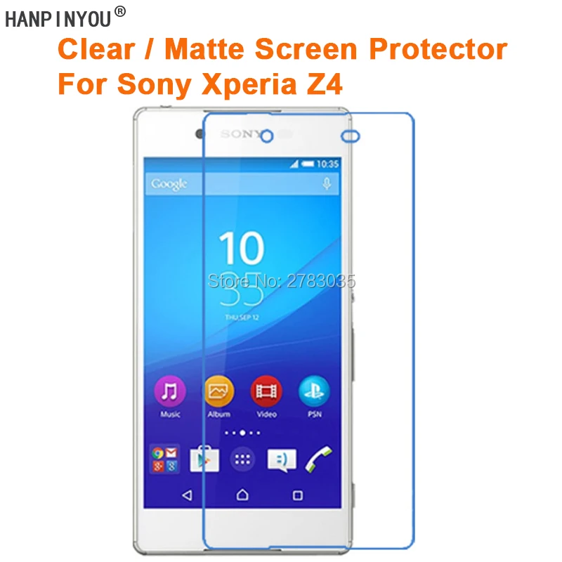 Для Sony Xperia Z4 Z3 + Plus 5 2 &quotпрозрачная глянцевая/Антибликовая матовая защитная