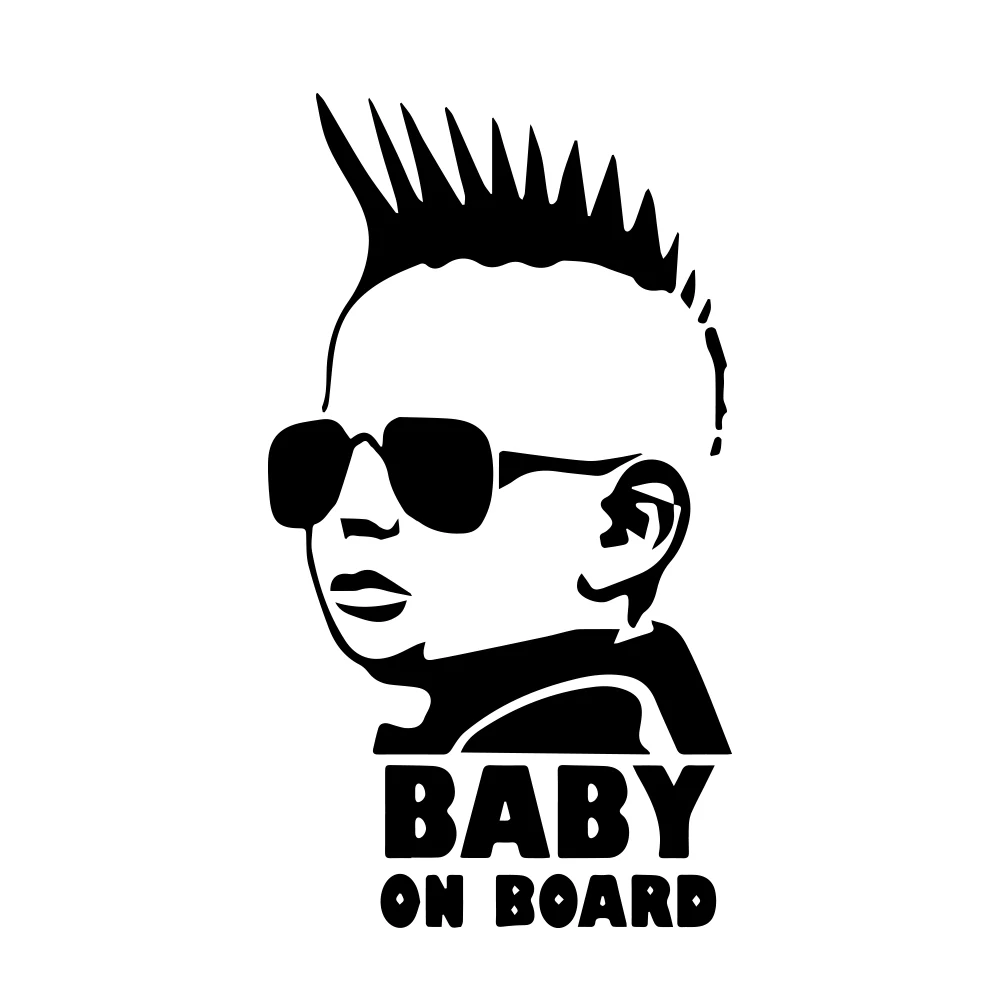 Rylybons автомобильный Стайлинг автомобильный декор и наклейка s Baby на борт автомобиля Наклейка s окно стены тела наклейка для автомобиля мотоцикла аксессуары - Название цвета: black