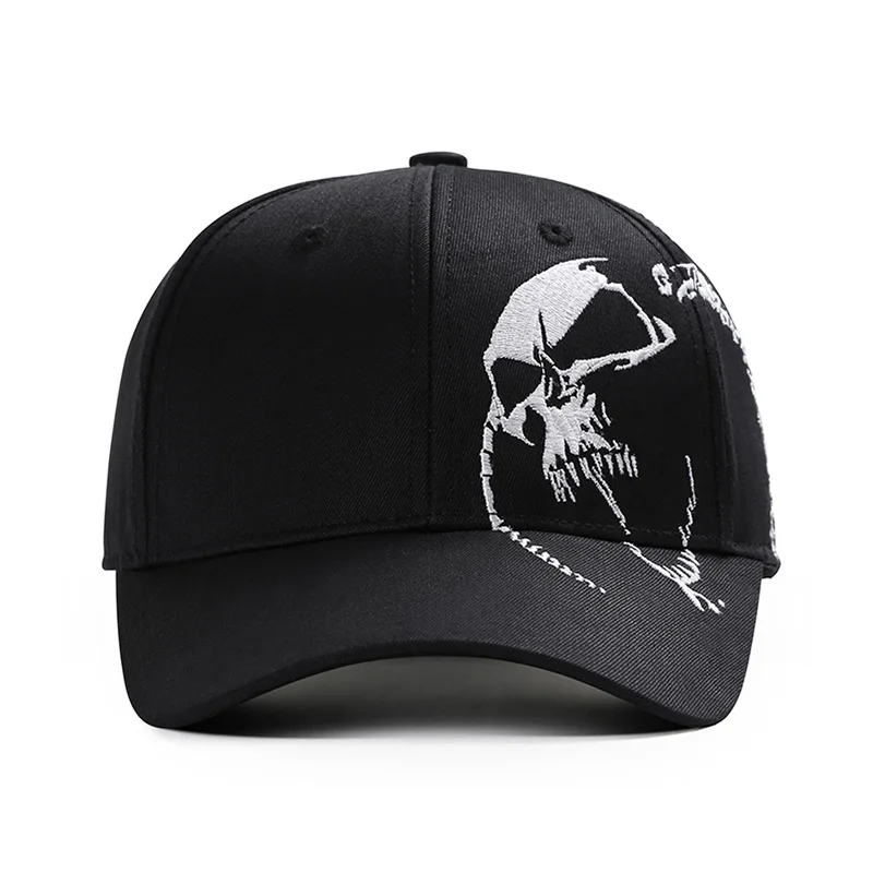 IOTTG Street Стиль череп вышивка мода Snapback Hat 100% хлопок Бейсбол Кепки Открытый Хип хоп