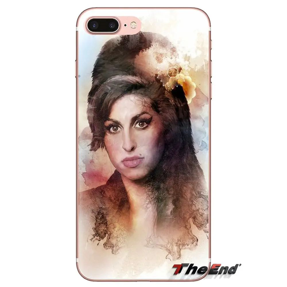 Прозрачный мягкий чехол-сумка британская Девушка Певица Amy Winehouse для Samsung Galaxy S3 S4 S5