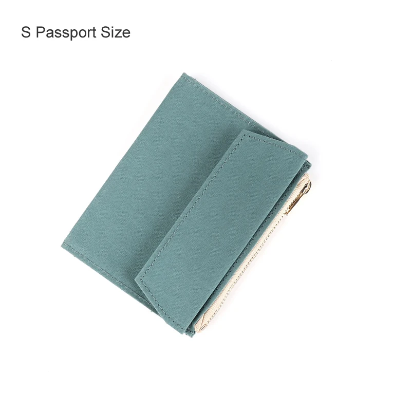 S Blue Passport Fromthenon, Ретро сумка для хранения, для блокнота Мидори, путешественника, планировщик, карман на молнии, держатель для карт, винтажная школьная сумка, канцелярские принадлежности - Цвет: S Blue Passport