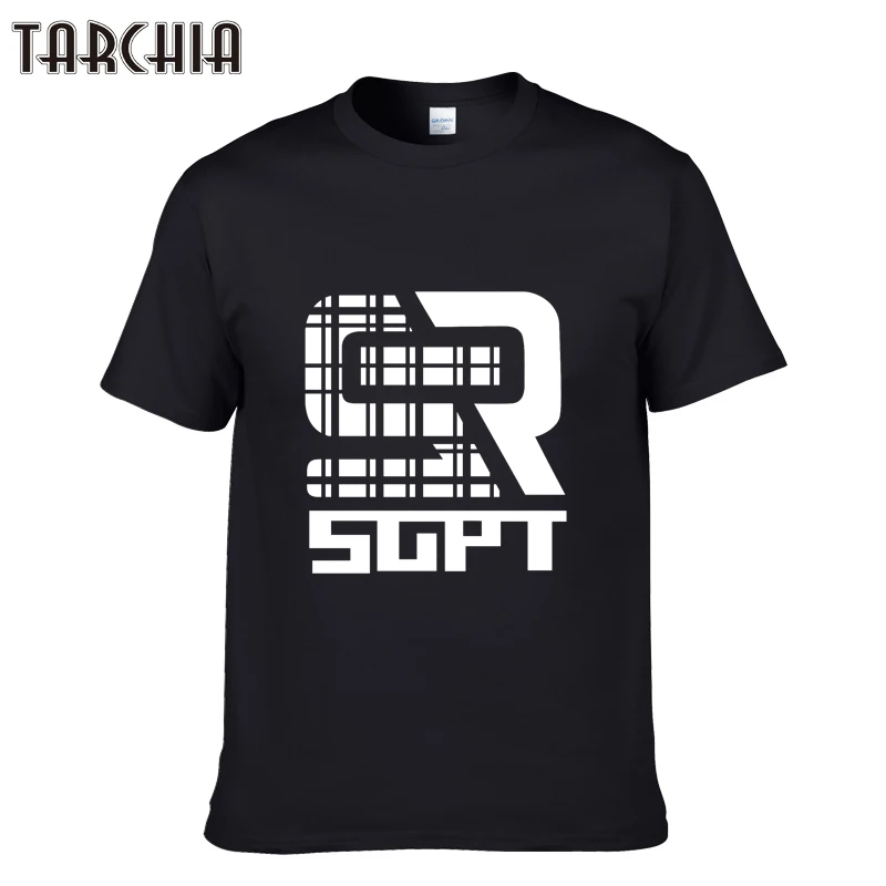 

TARCHIA 2021 New Fashion Brand Men Clothes Letter Print Short Sleeve Slim Fit T Shirt Men Cotton T-Shirt Casual T Shirts Homme