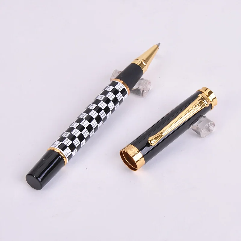 Новинка Jinhao 500 ручка с шариком средней точки черные чернила 0 7 мм Золотой зажим