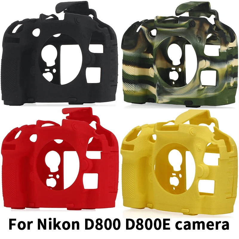 Qeento D800 SLR силиконовая сумка легкая для камеры чехол Nikon D800E черный камуфляжный