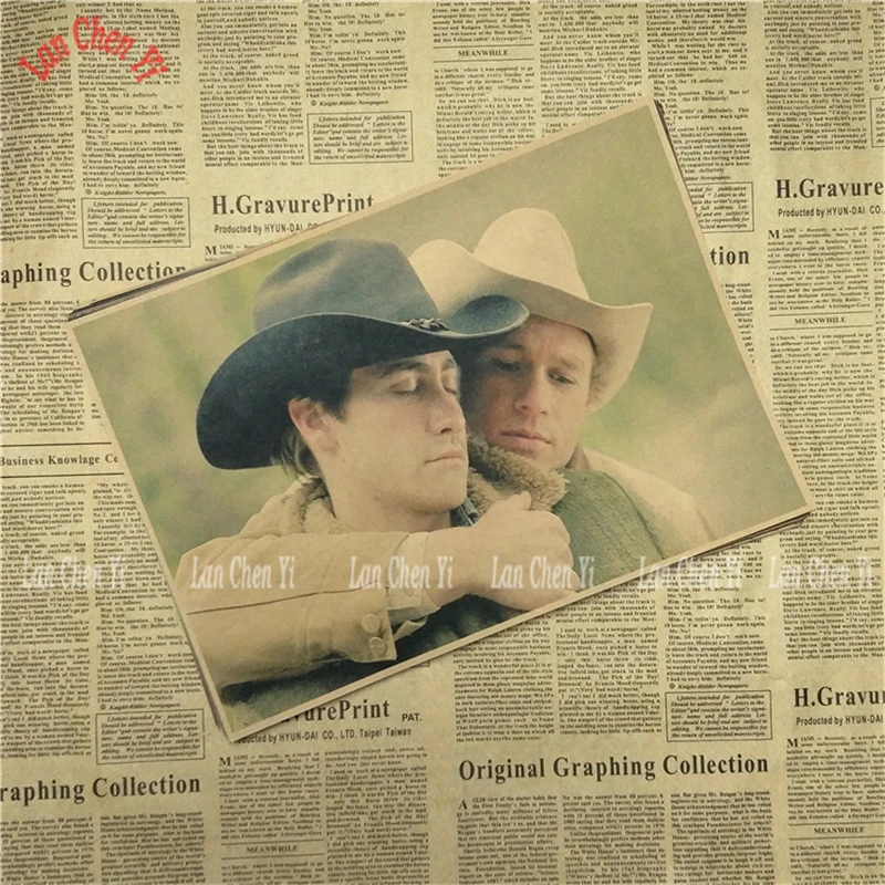 Горбатой горы постер фильма делает ретро ностальгия крафт Бумага плакат для