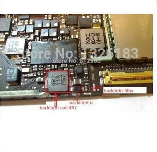 10 компл./лот = 30 шт. комплект подсветильник для iPad 2 3 4 мини ка диод ic chip V3 катушка 4r7