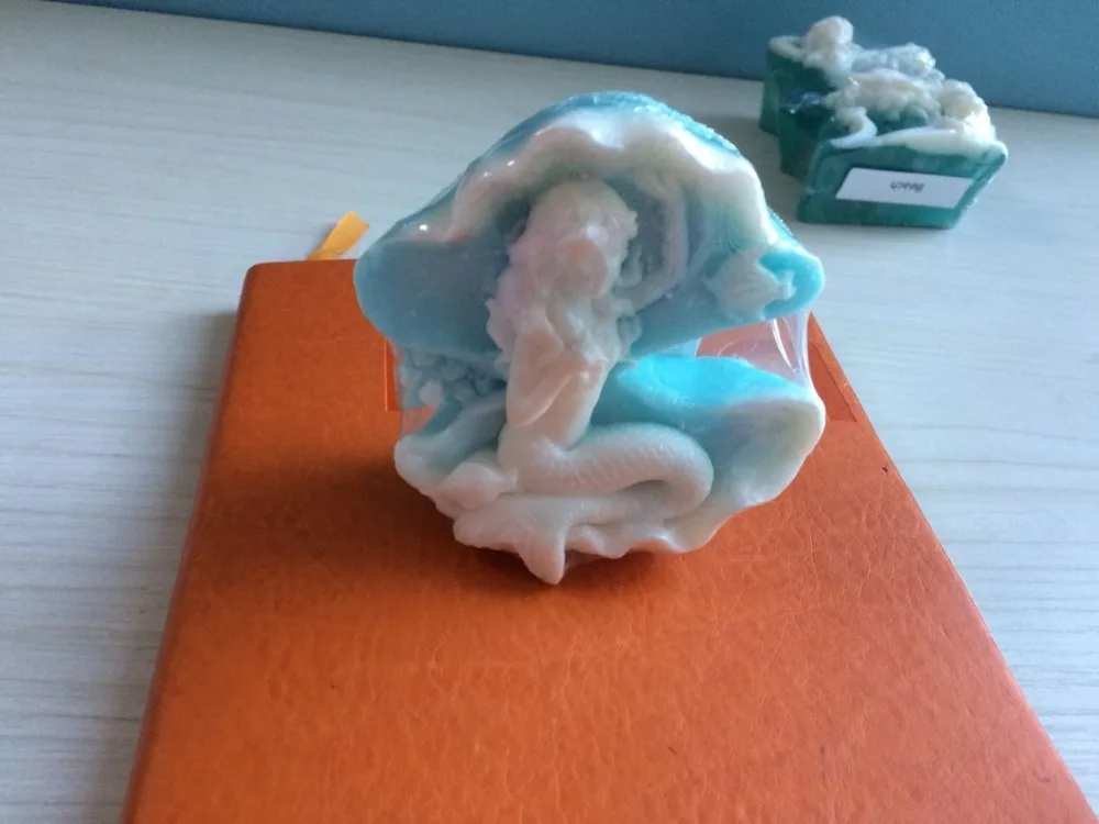 Форма для мыла русалка в Ракушке моллюска ручной работы 3D формы девочек