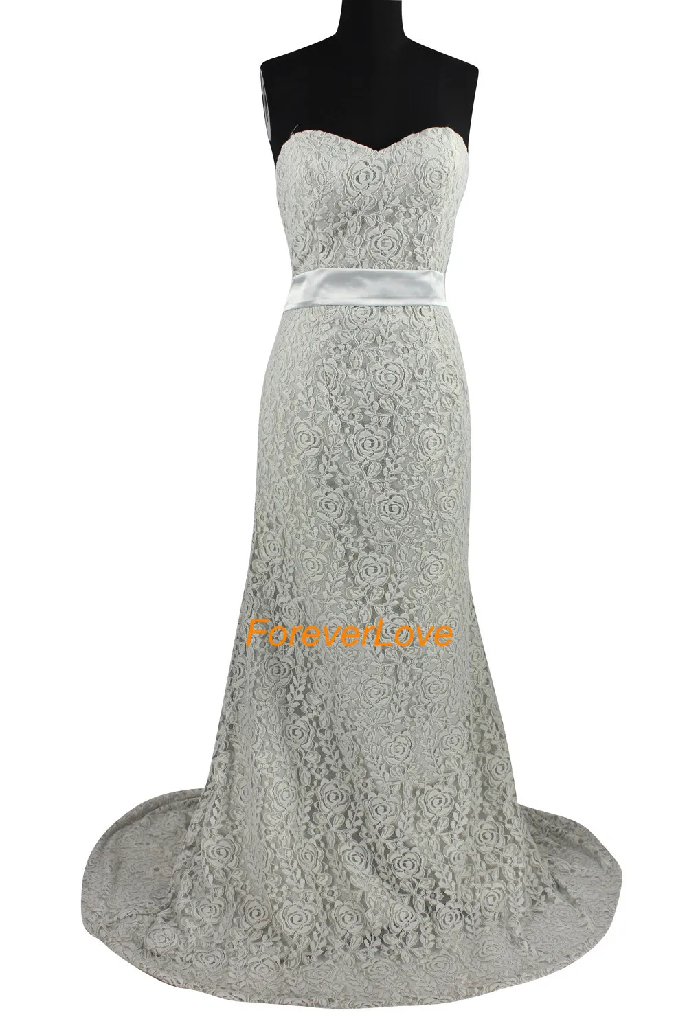 Красивые Бальные платья С Кружевной серый узкое длинное платье для выпускного