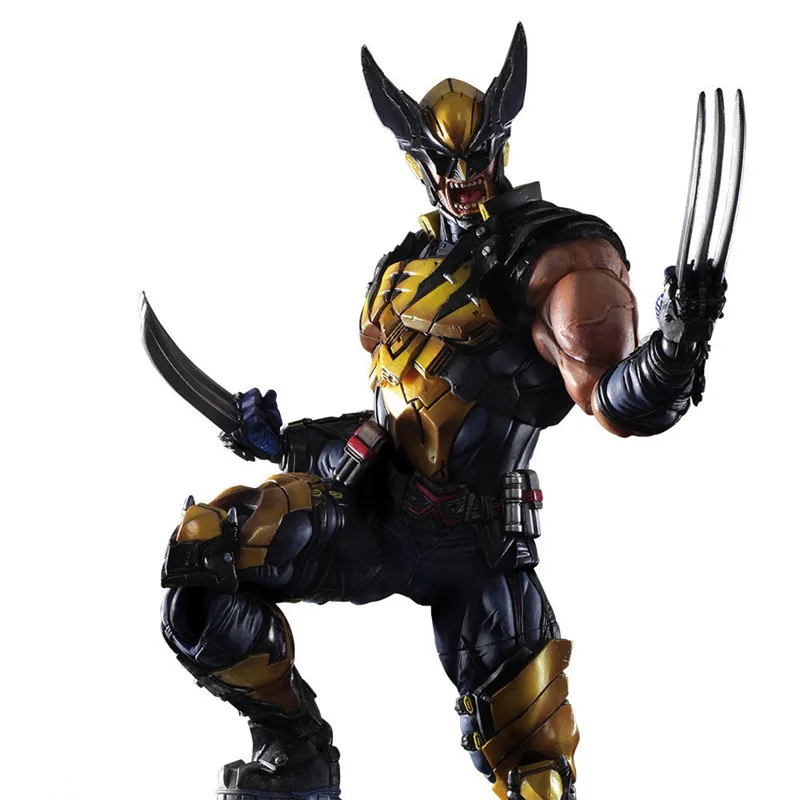 Горячая Распродажа Play arts Kai X MEN Росомаха фигурка ПВХ 26 см 10 23 &quotаниме игрушка