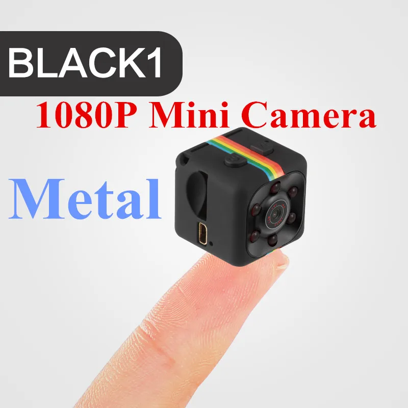 SQ11 PRO мини камера 1080P видеорегистратор Цифровая камера Micro Full HD ИК ночного видения маленький DV DVR видеокамера PK SQ13 SQ16 SQ19 - Color: Metal 1080P Black1