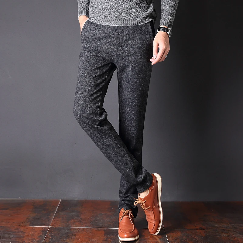 2018 весенние брюки модные высококачественные шерстяные и хлопковые мужские