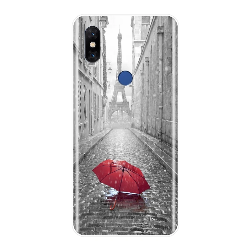Силиконовый мягкий чехол для Xiaomi Mi Mix 1 2 2S 3 с изображением Эйфелевой