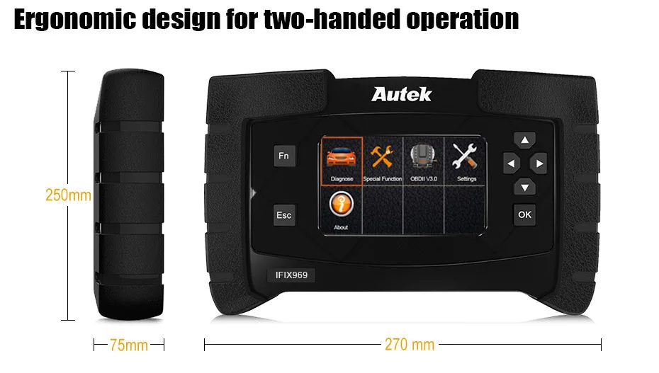 Autek IFIX969 Obd2 полная система автомобиля диагностический инструмент Подушка безопасности ABS SRS EPB DPF SAS сброс масла многоязычный Obd 2 Автомобильный сканер