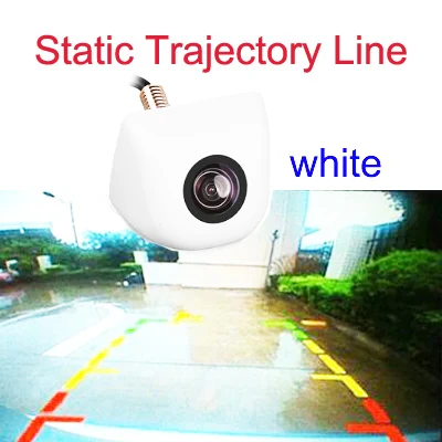 White static Aycetry! CCD динамическая траектория треков ночного видения Автомобильная камера заднего вида металлический корпус 190 градусов автомобильная парковочная камера заднего вида - Название цвета: White static