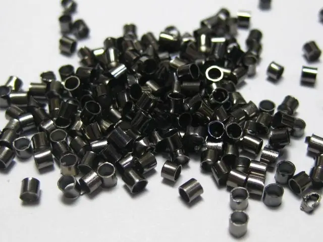 2000 шт серебряных золотых металлических бронзовых обжимных наконечников 2 мм|findings