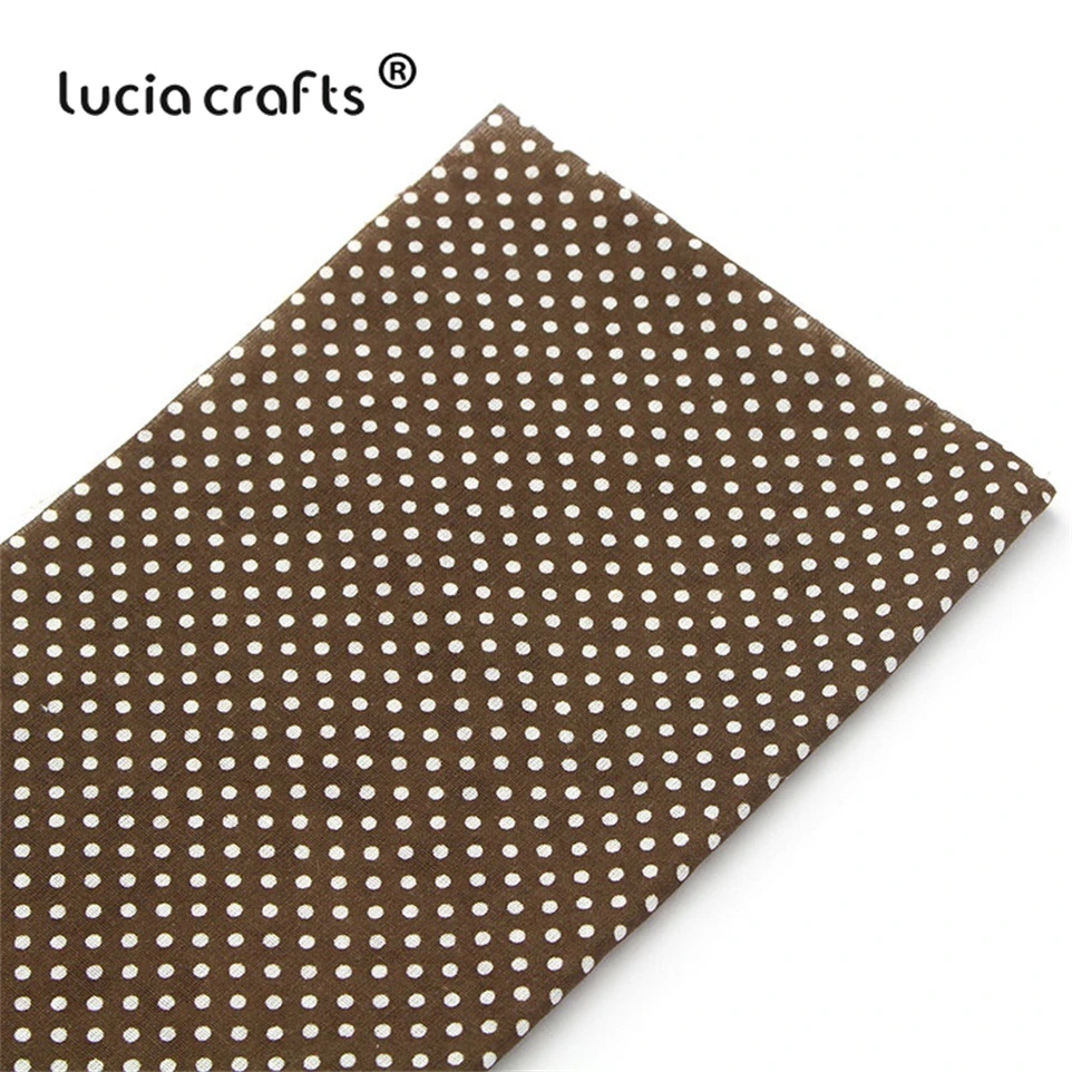 Lucia crafts, 7 шт./лот, 25*25 см, хлопковая ткань с принтом для рукоделия, куклы, ручная работа, шитье, Лоскутная Ткань, текстиль, ткань H0913