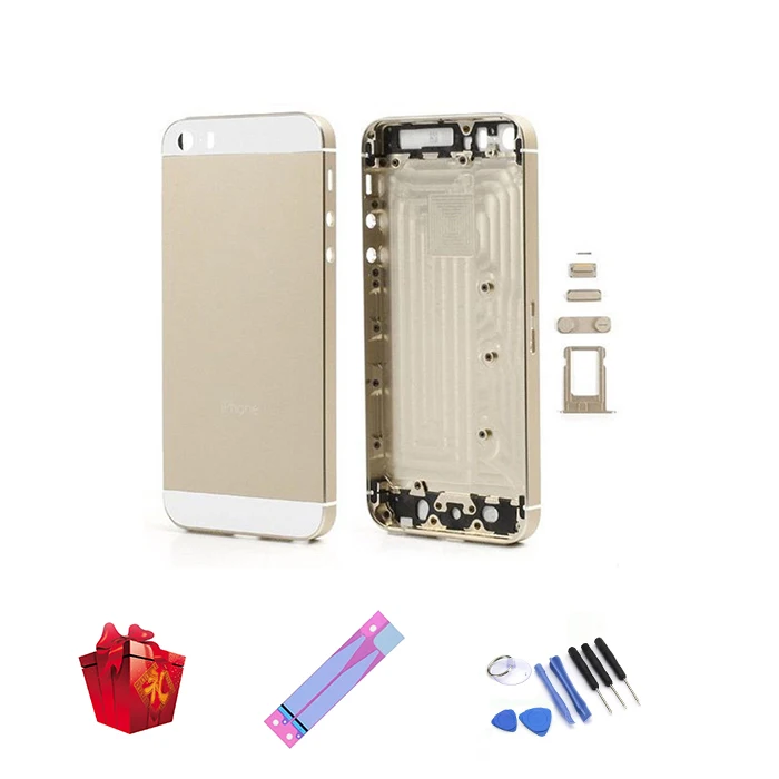 Задняя крышка для iPhone 5 5S задняя батарея чехол для iPhone SE средняя панель сменный каркас объектив камеры+ IMEI