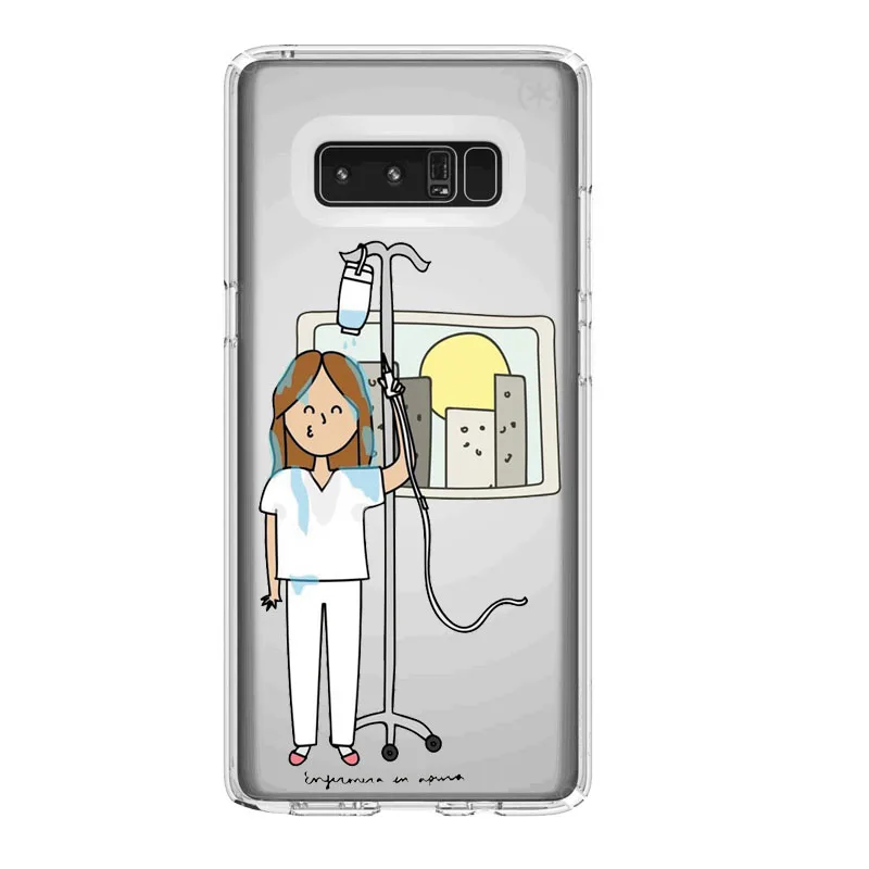 TPU Испания милый мультфильм медицина медсестры доктор дантист ТПУ Мягкий силиконовый чехол для samsung A30 S10LITE S9 S7 S8 S9PIUS S7EDGE 2018A8 A6 - Цвет: TPU
