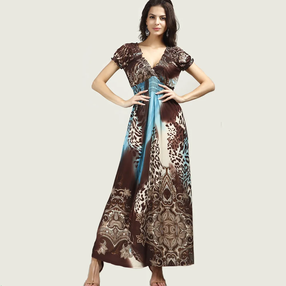 Сексуальное женское платье с леопардовым принтом Элегантное Длинное винтажное