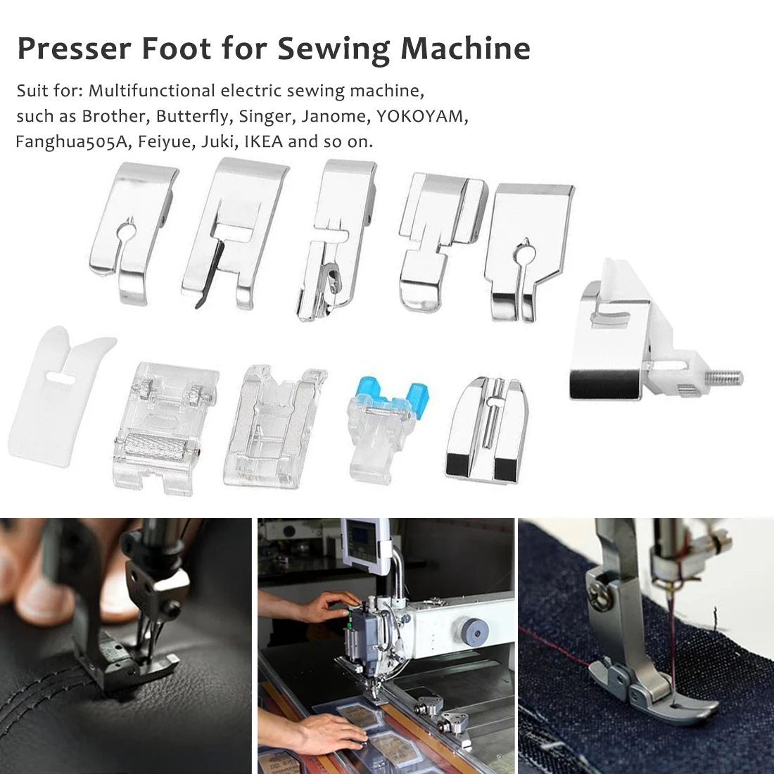 11 шт./компл. набор прижимных лапок для швейной машины | Дом и сад
